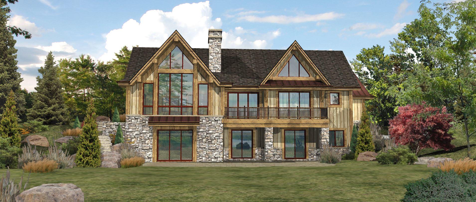 Lakefront | Wisconsin Log Homes, image size:1910x809